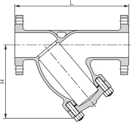 鎳鋁青銅Y型過濾器結構圖